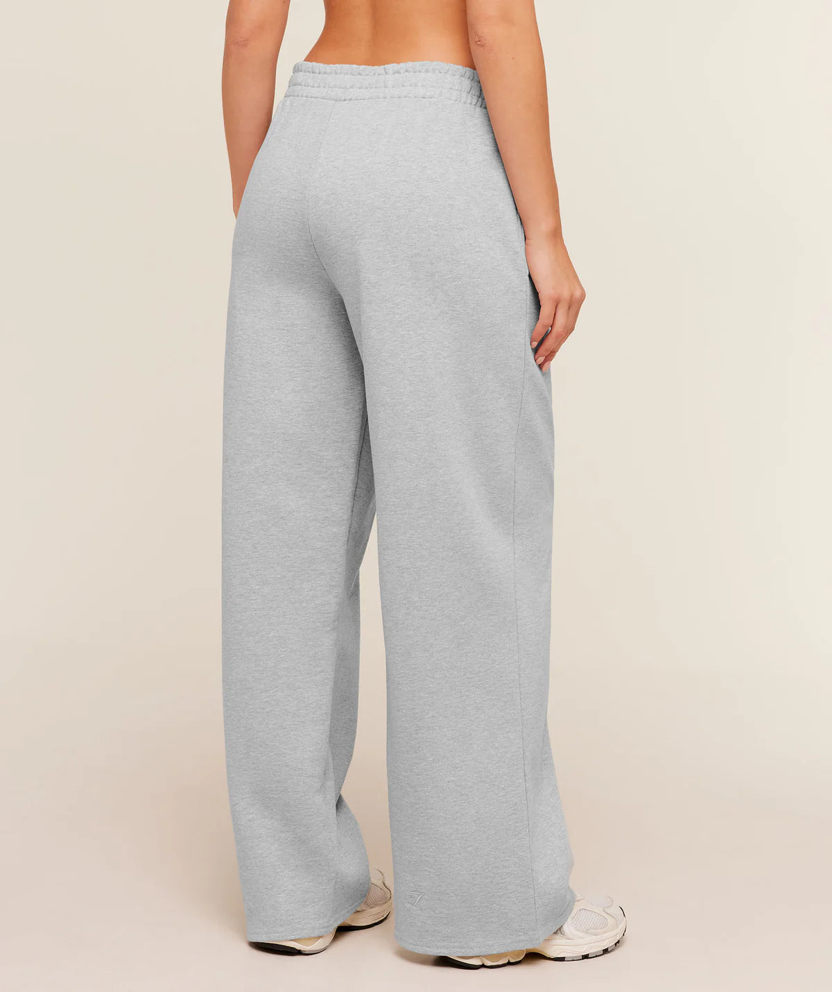 Gymshark Script Embroidery Joggers Light Grey Core Marl