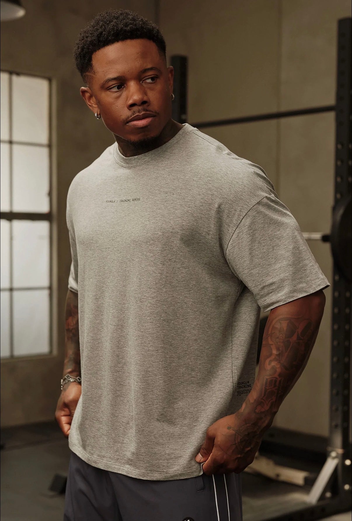 YoungLA AeroTech Training Tees grey