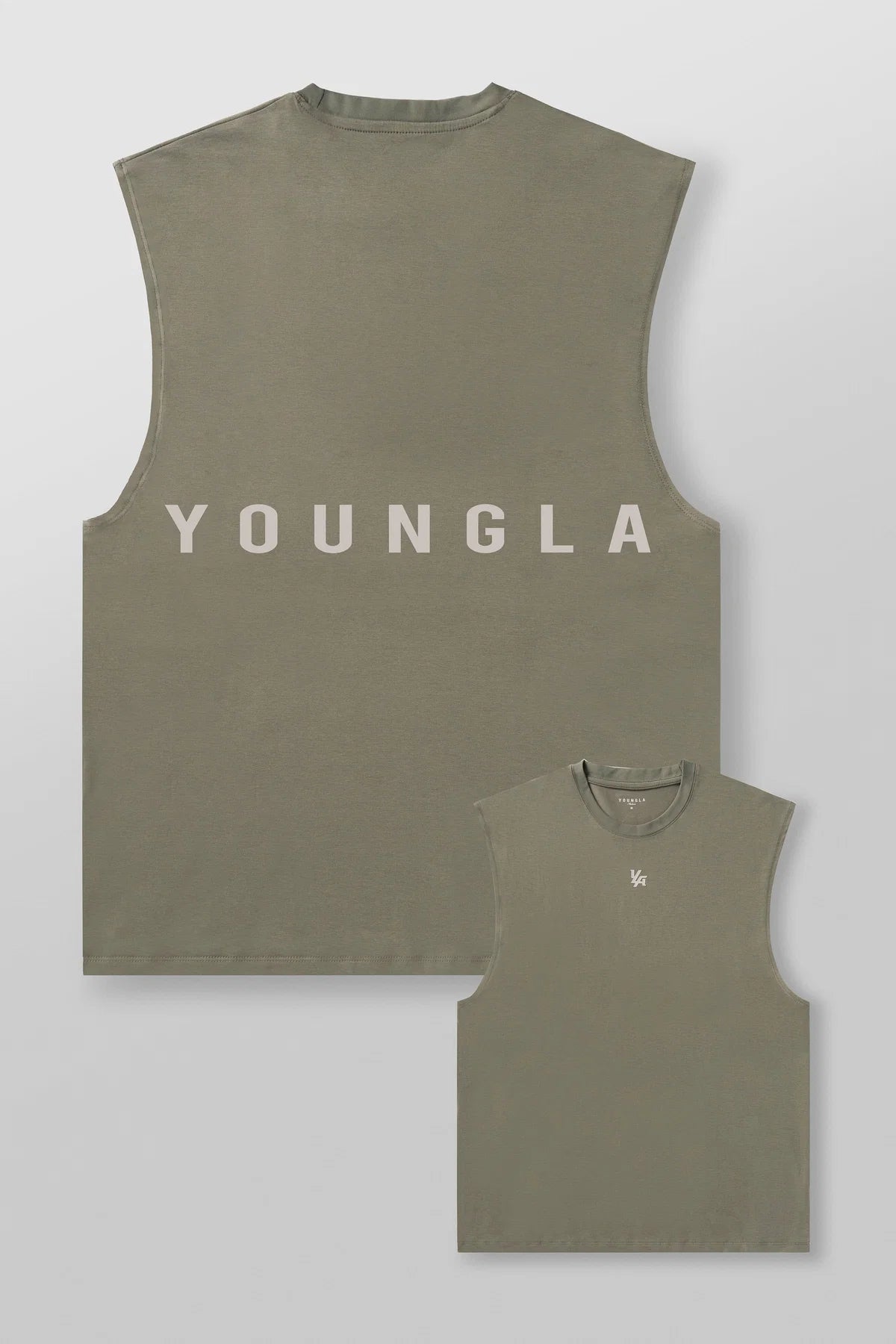 YoungLA Runtech Tank Grey Olive