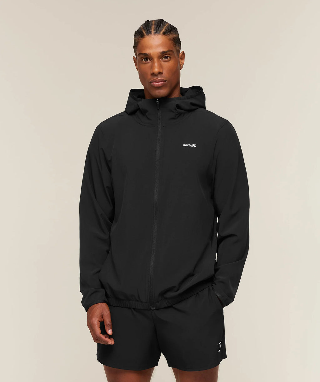 Gymshark Train Hooded Track Jacket Black