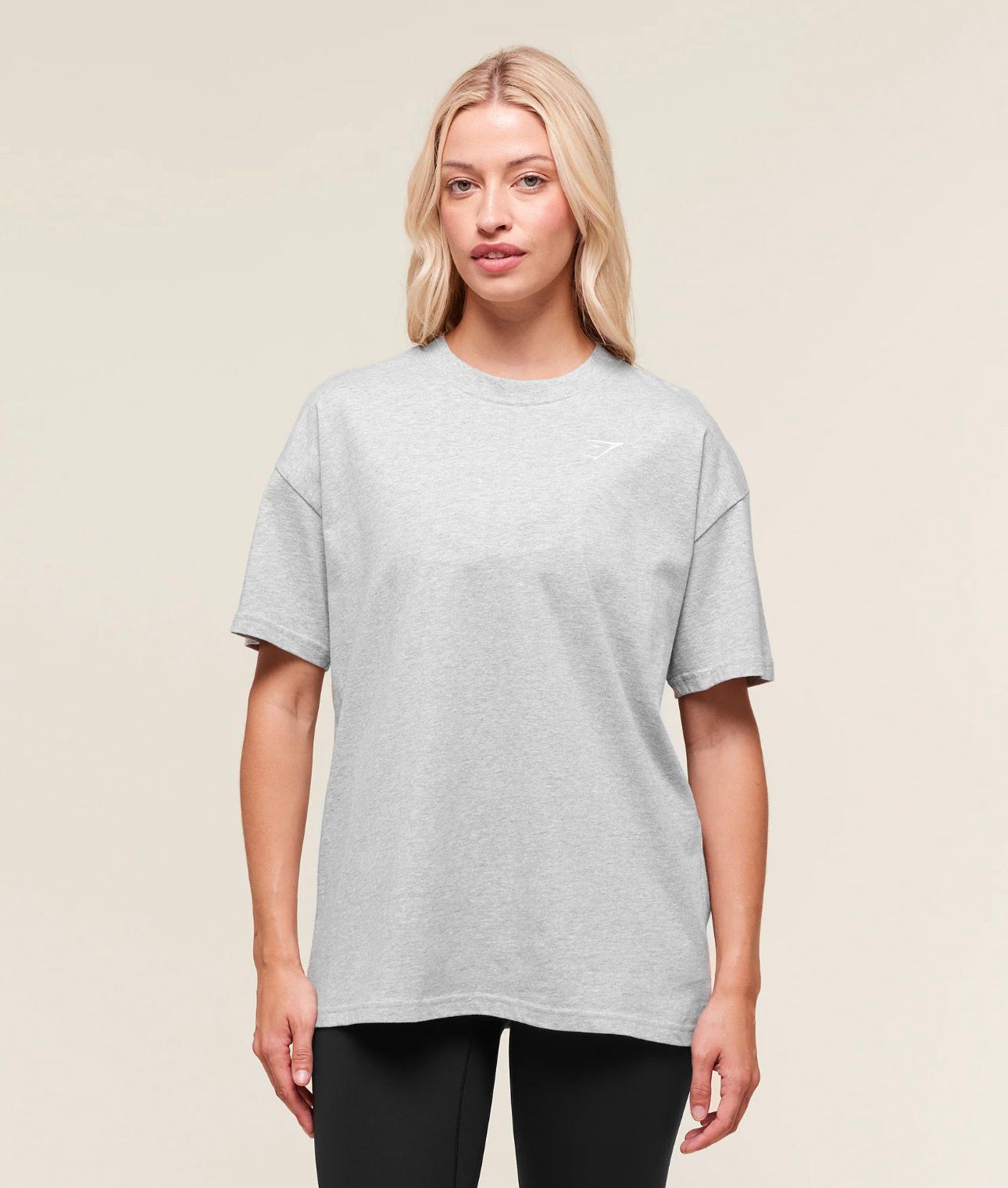 Gymshark Training Oversized T-Shirt - Light Grey de mujer