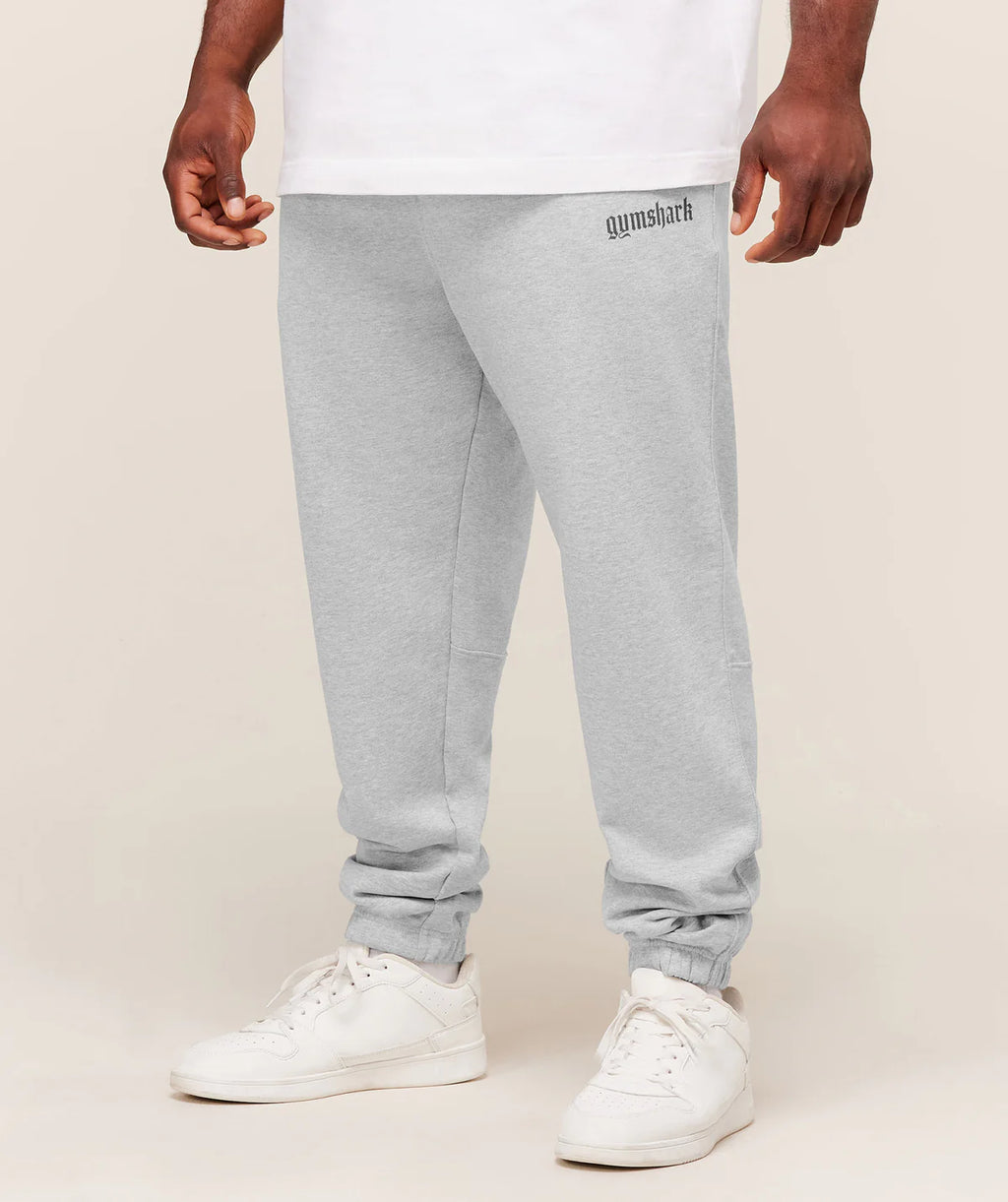 Gymshark Olde English Joggers Soft Grey Marl