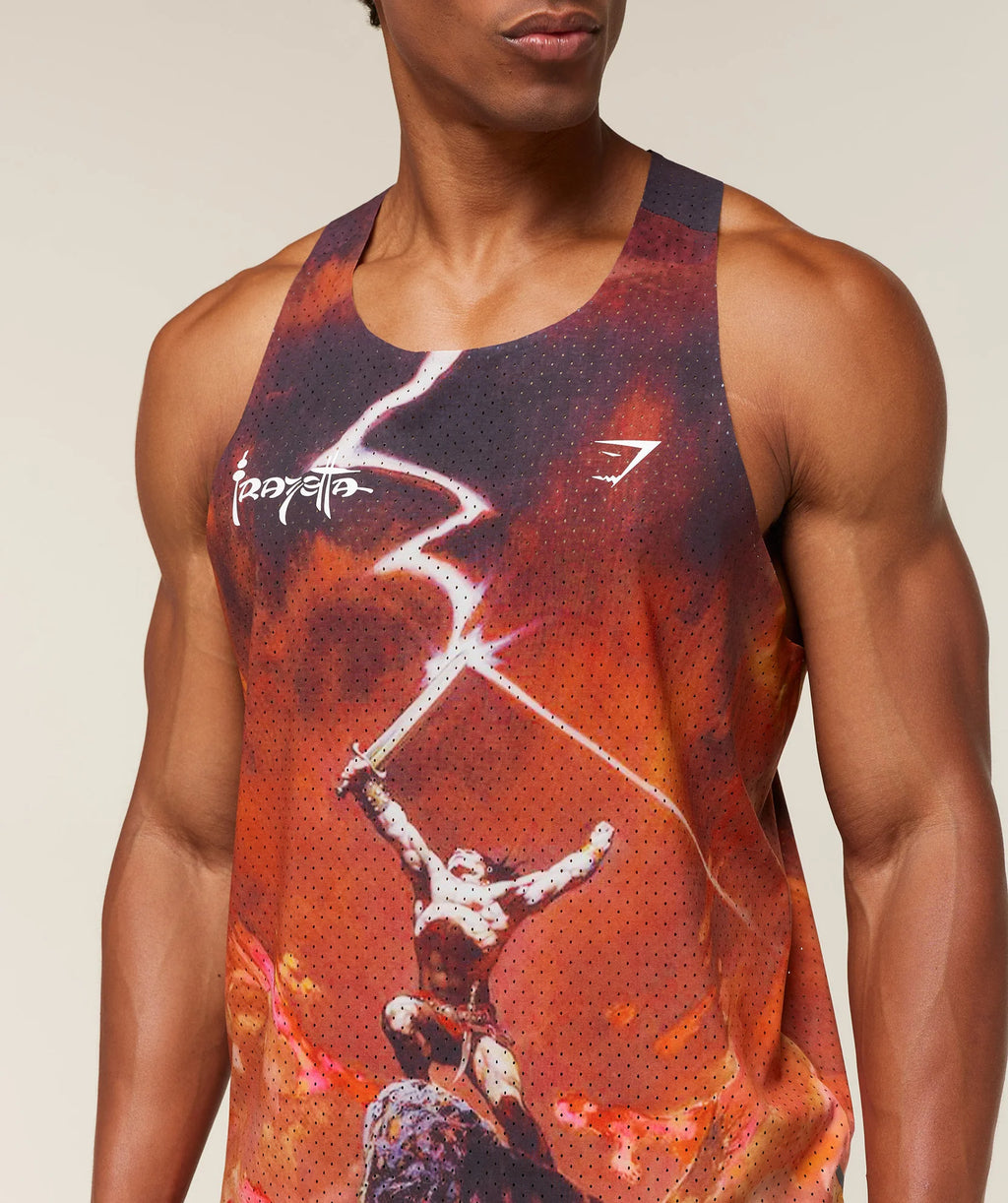 Gymshark x Frazetta x Run Club Tank Red Rust