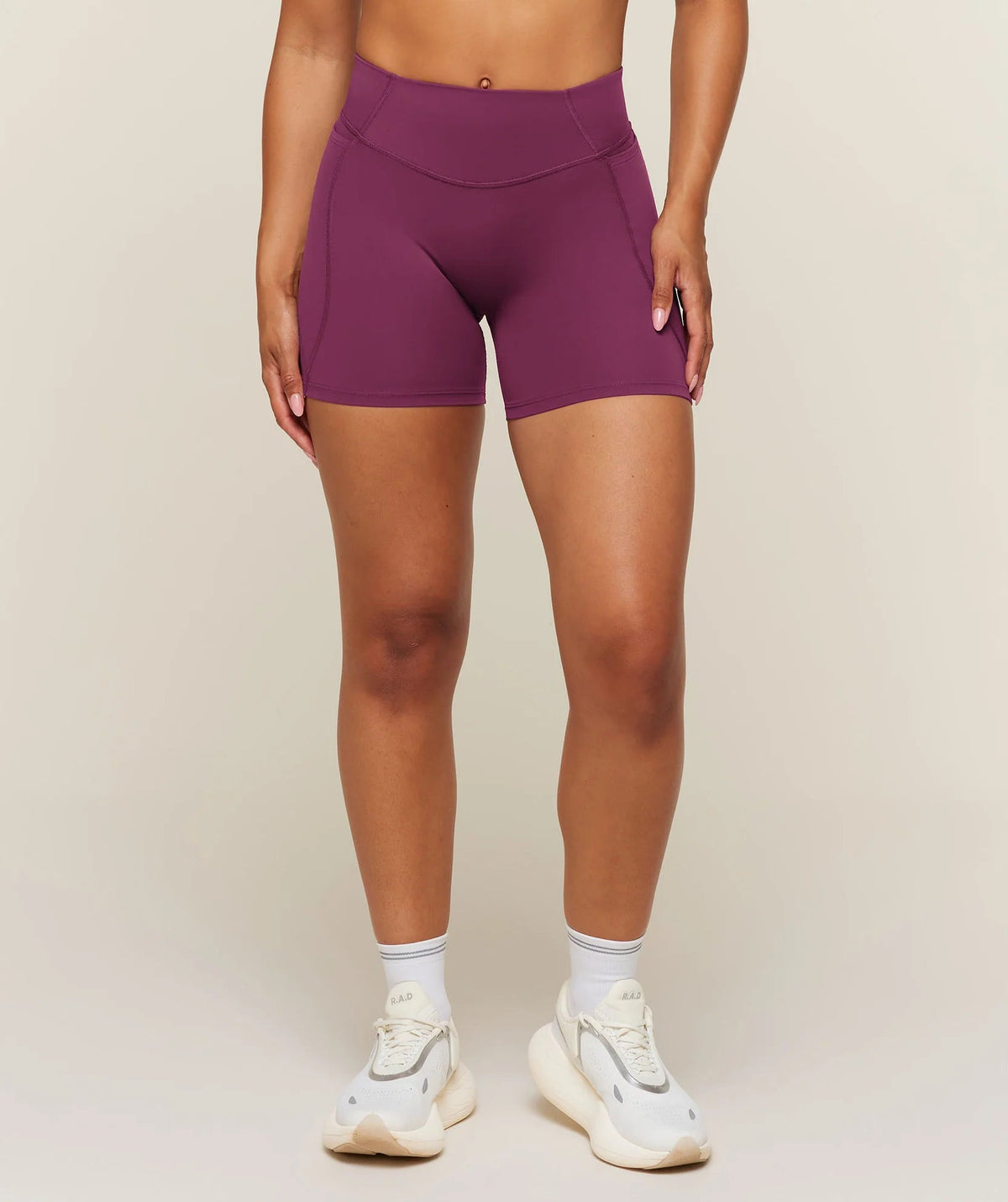 Set Gymshark Running Back Vent Tee/Running Pocket Shorts Strength Pink