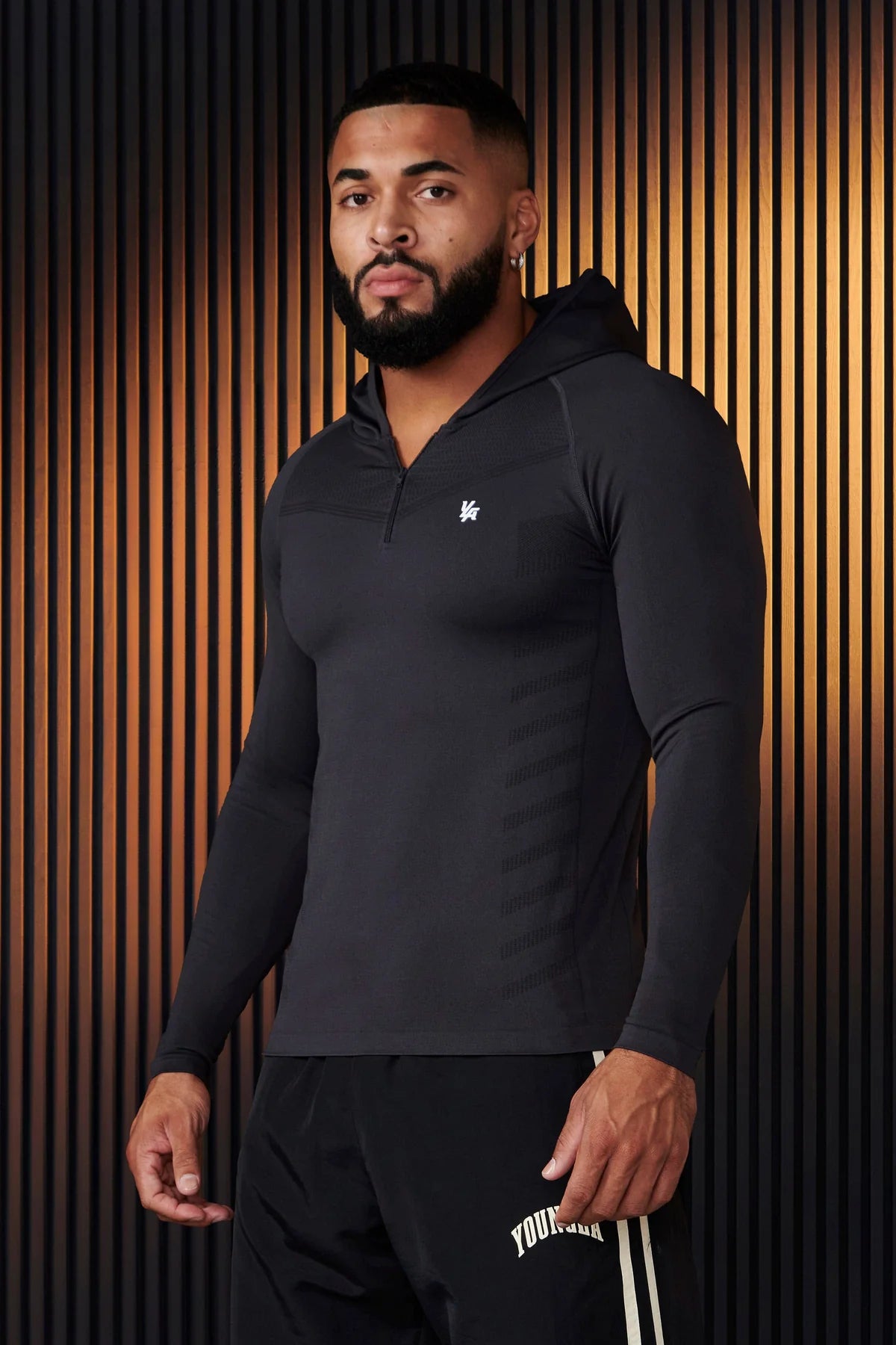 YoungLA SuperVillain Compression Hoodies Charcoal