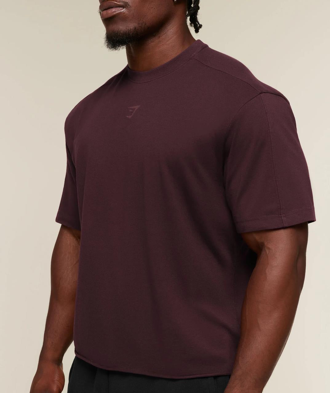 Gymshark Power Washed Oversized T-Shirt Cherry Purple Wash