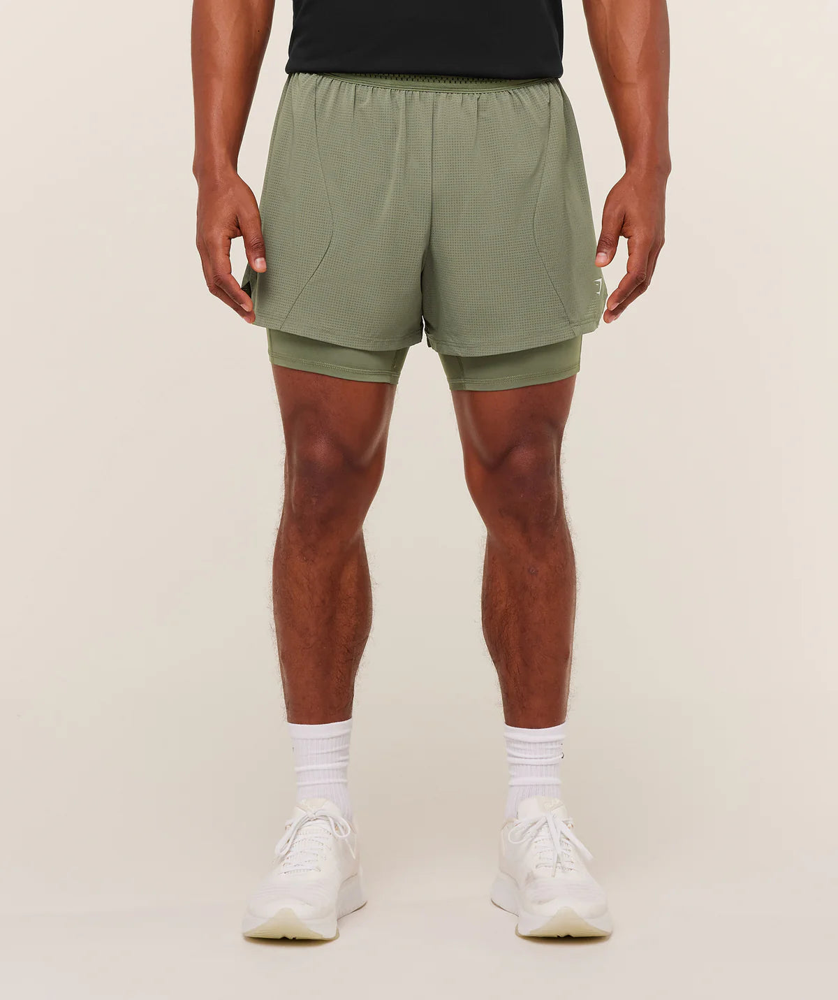 Gymshark Running 4” 2-in-1 Shorts Base Green