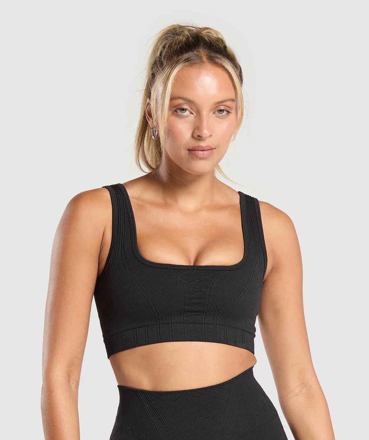 Gymshark Corset Seamless Sports Bra Black