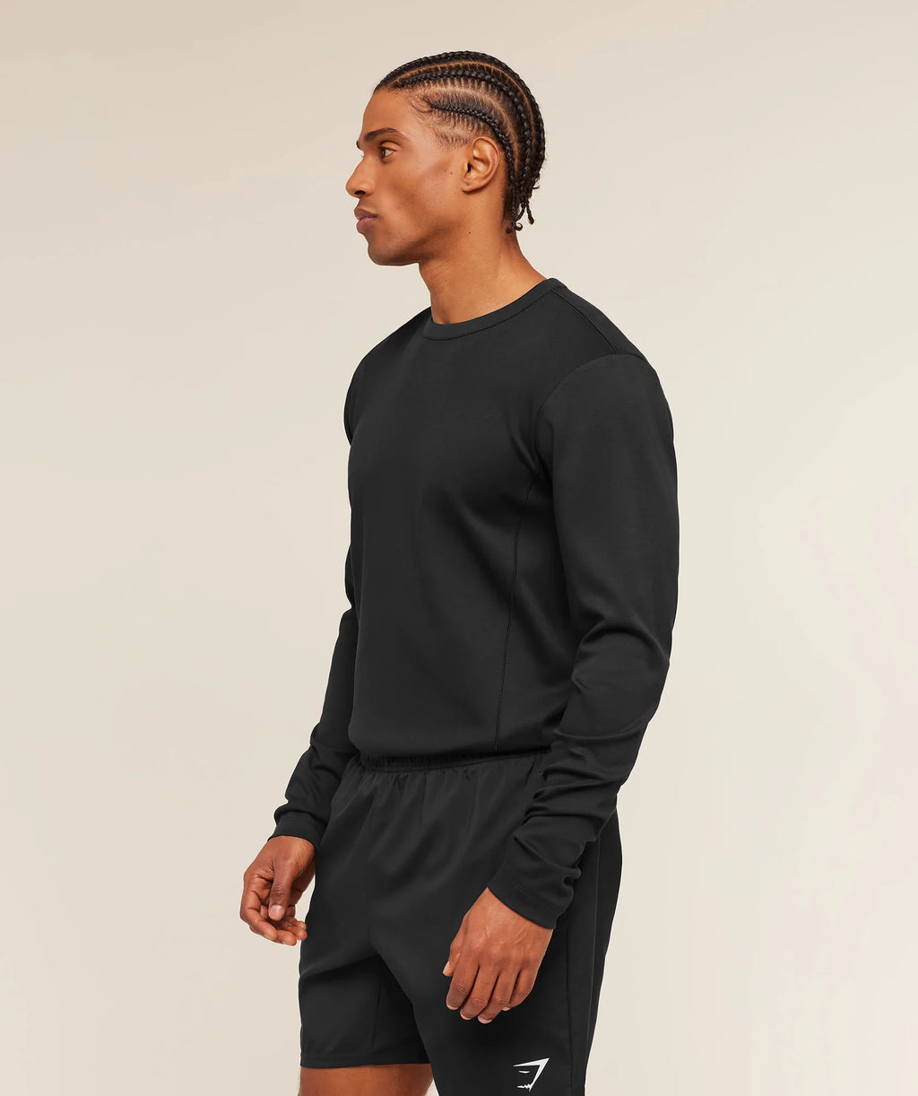 Gymshark Off Duty Long Sleeve T-Shirt Black