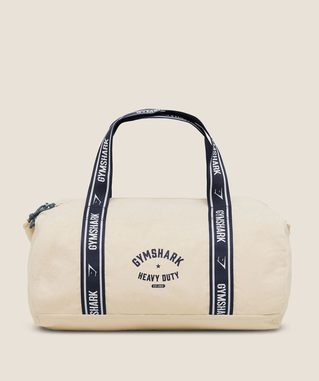 Gymshark Logo Duffle Bag Undyed