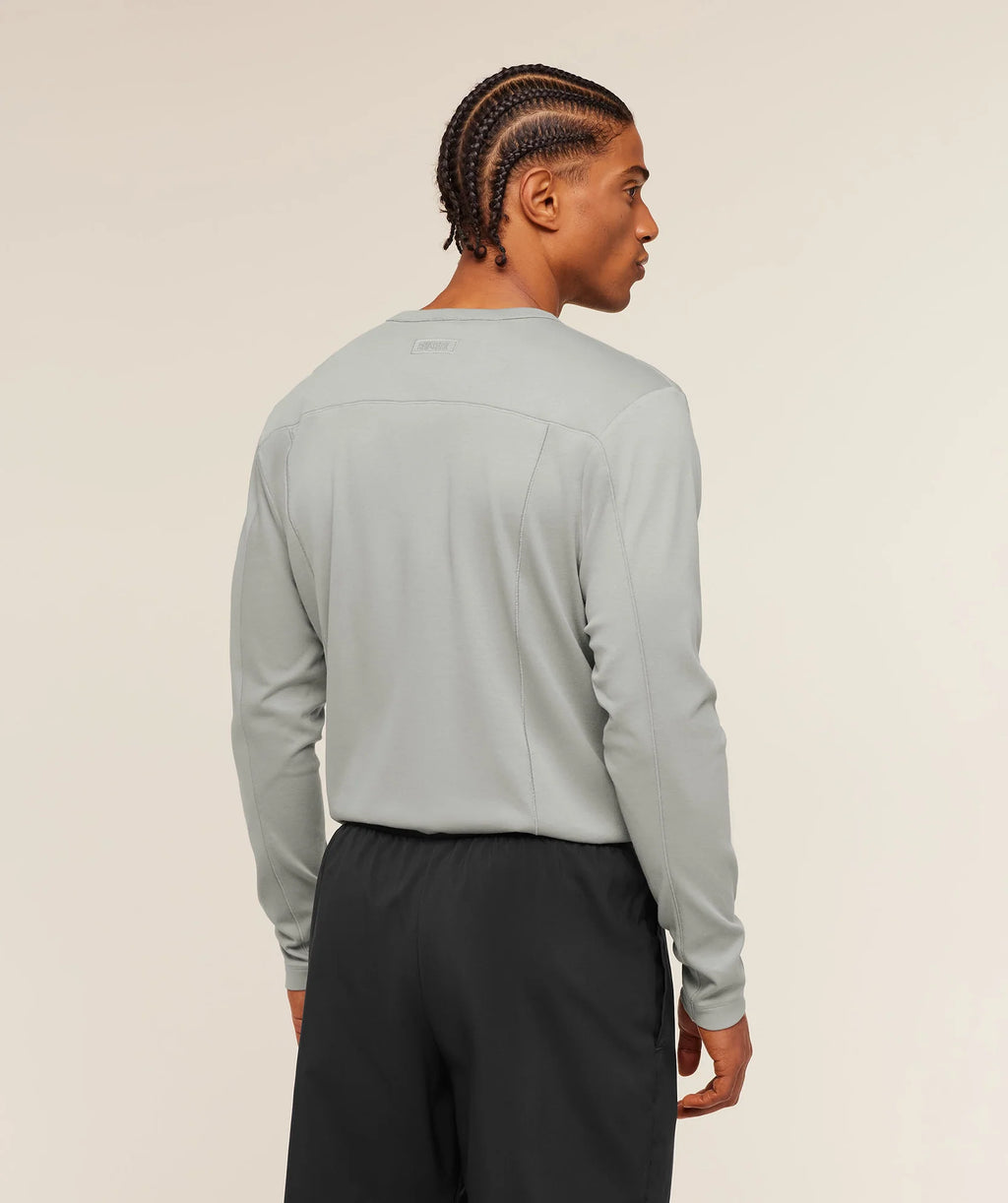 Gym Shark Off Duty Long Sleeve T-Shirt Smokey Gray