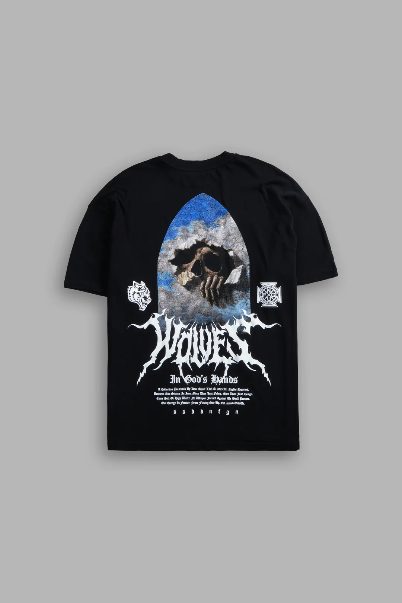 DarcSport THROUGH THE CLOUDS "PREMIUM" OVERSIZED TEE IN BLACK