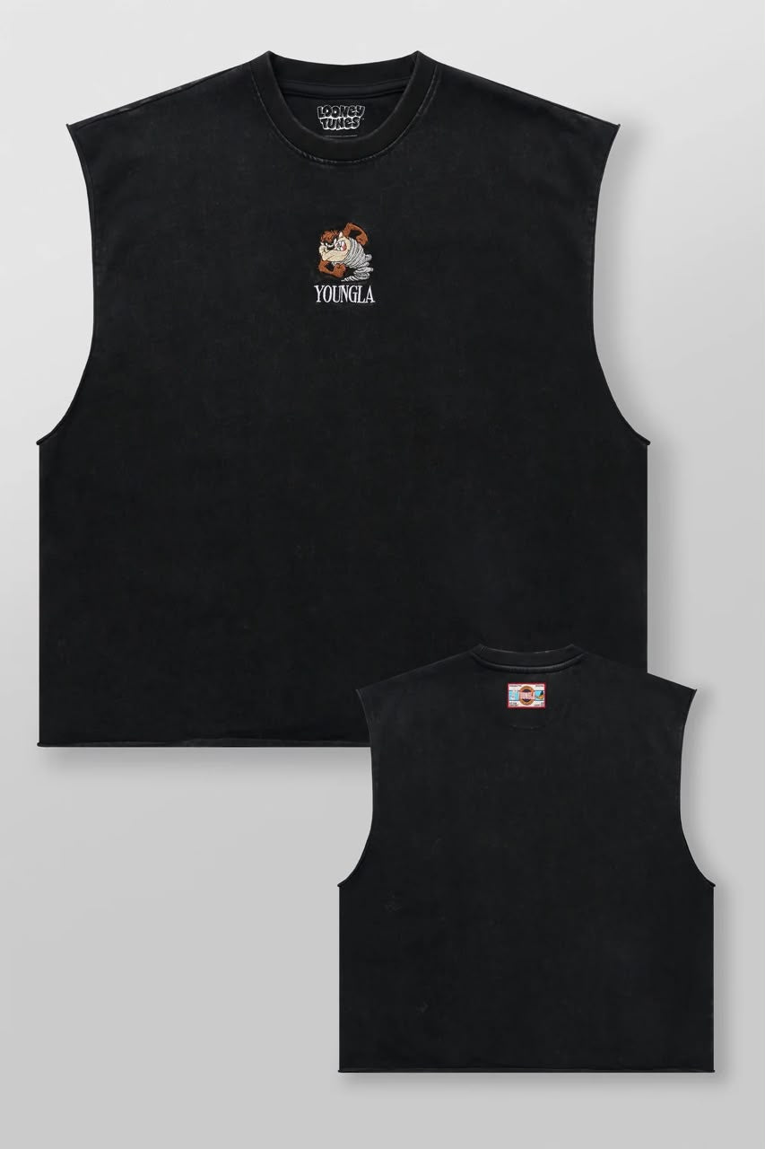 YoungLA Looney Tunes Embroidered Cut-offs Taz Z