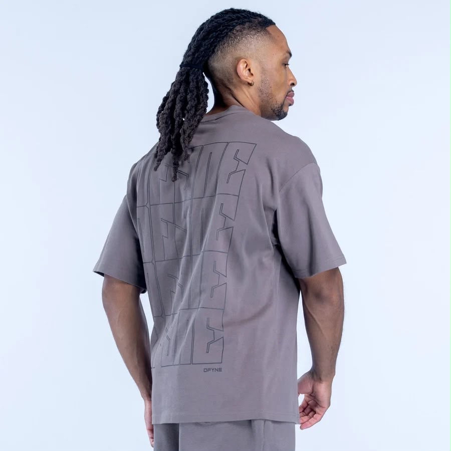 DFYNE Recharge Graphic T-Shirt Grey
