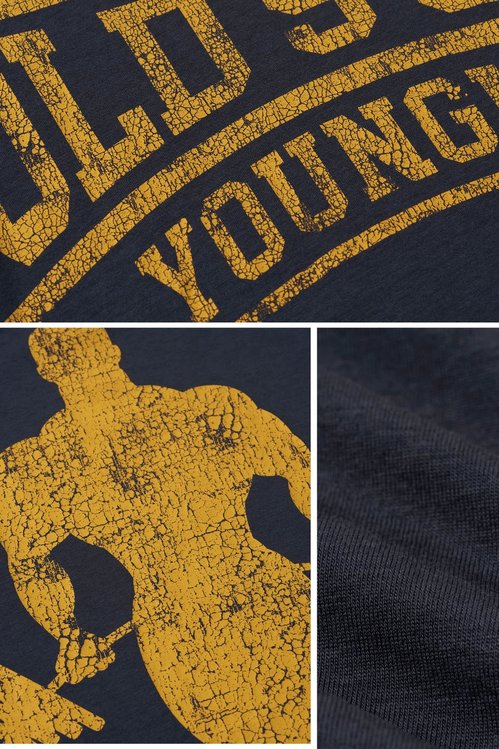 YoungLA Gold's Iron Legacy Huge Tees Navy