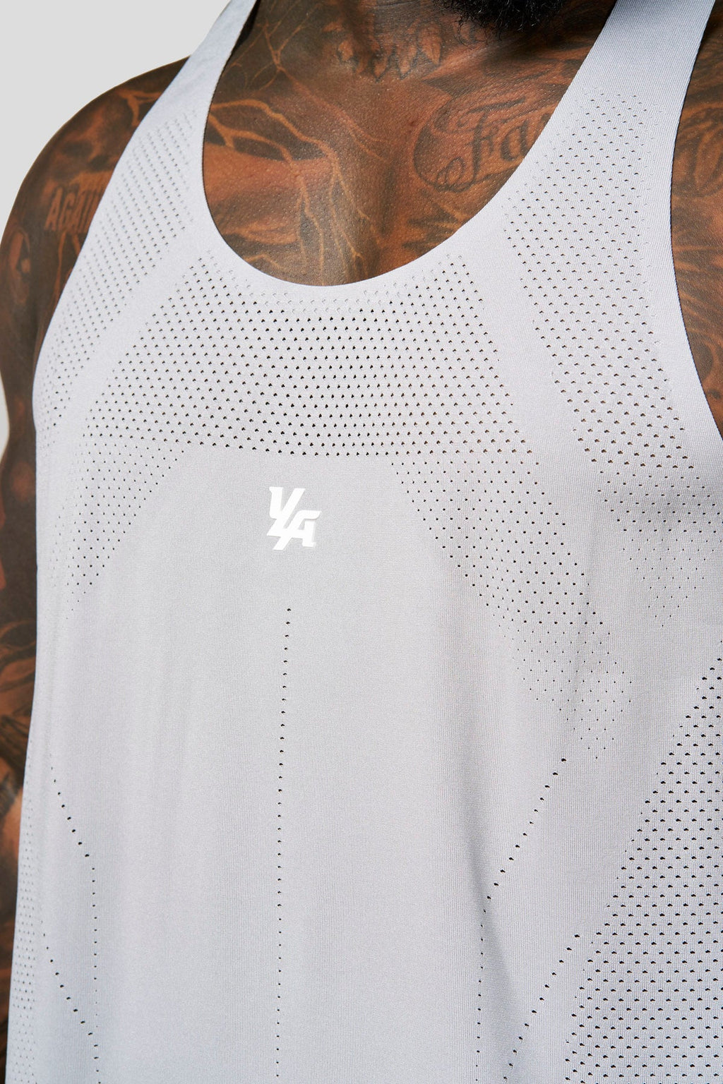 YoungLA Engineered Mesh Tanks White