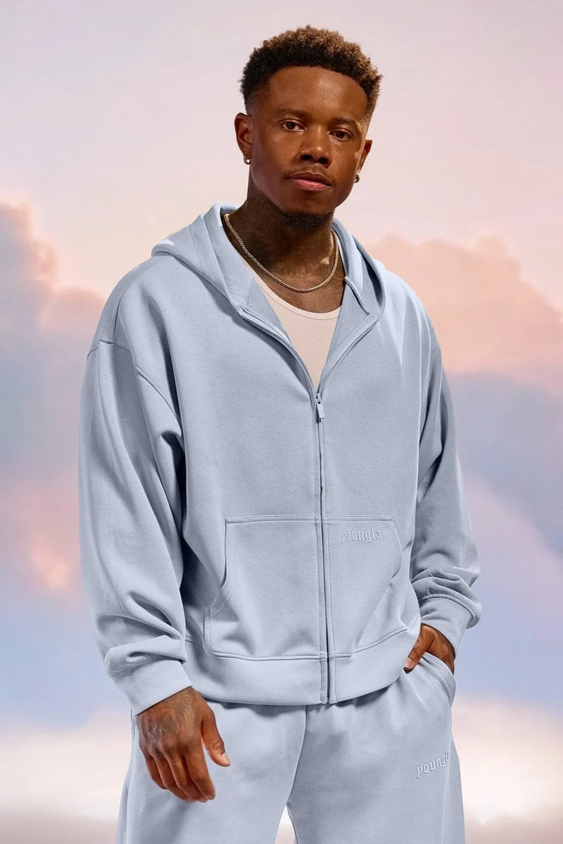 YoungLA Soft AF Zip-up Sky Blue