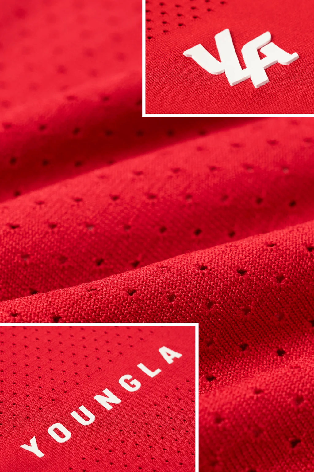 YoungLA Engineered Mesh Tanks Red