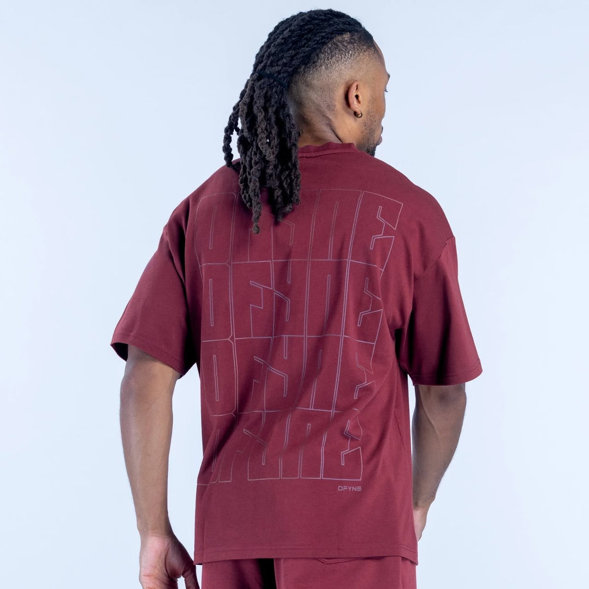 DFYNE Recharge Graphic T-Shirt Burgundy