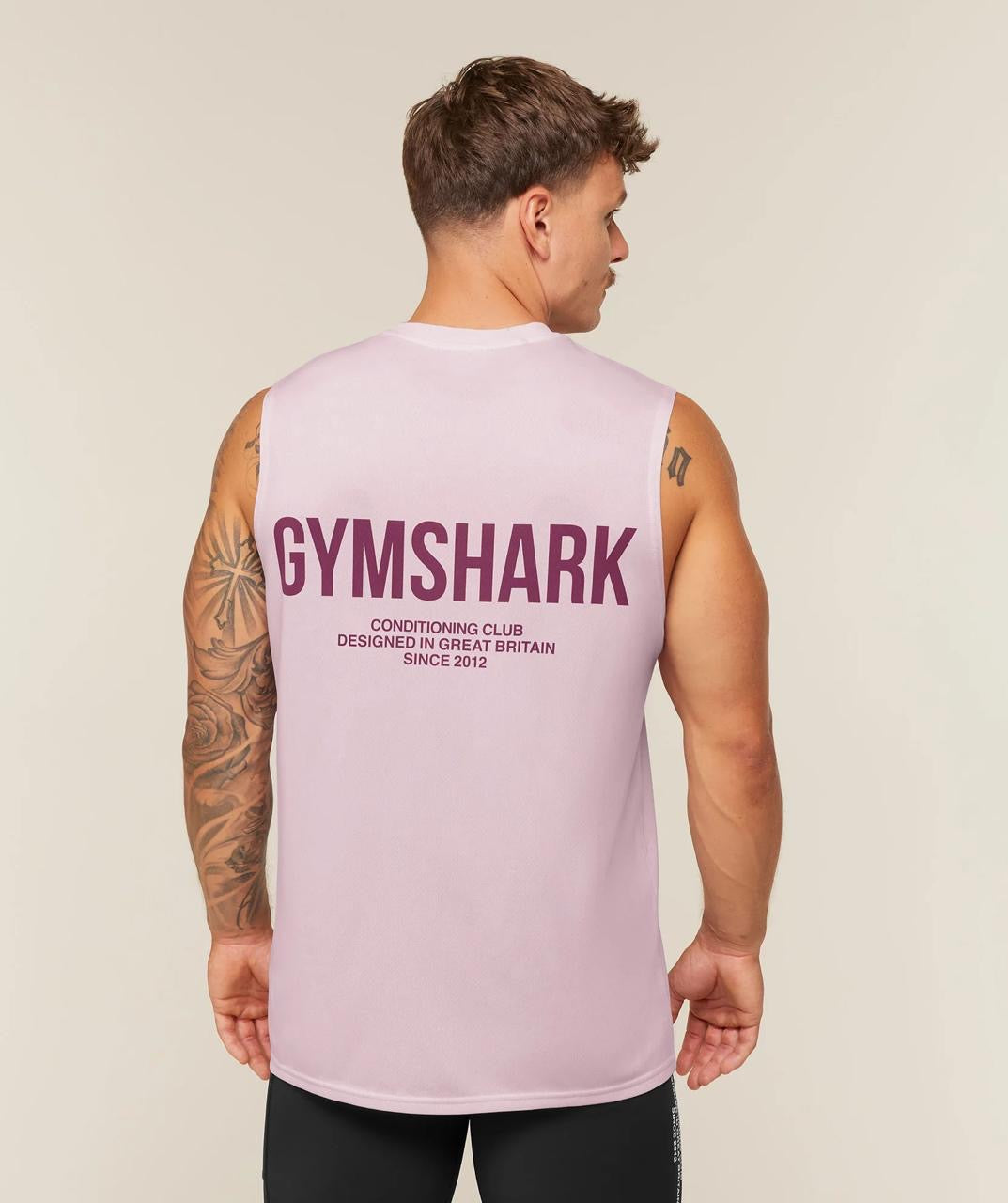Gymshark Conditioning Club Washed Tank Haze Pink