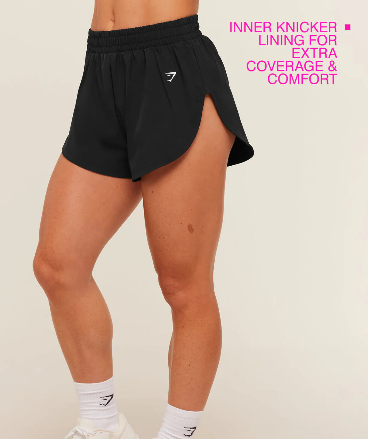 Gymshark Interval High Leg Shorts Black