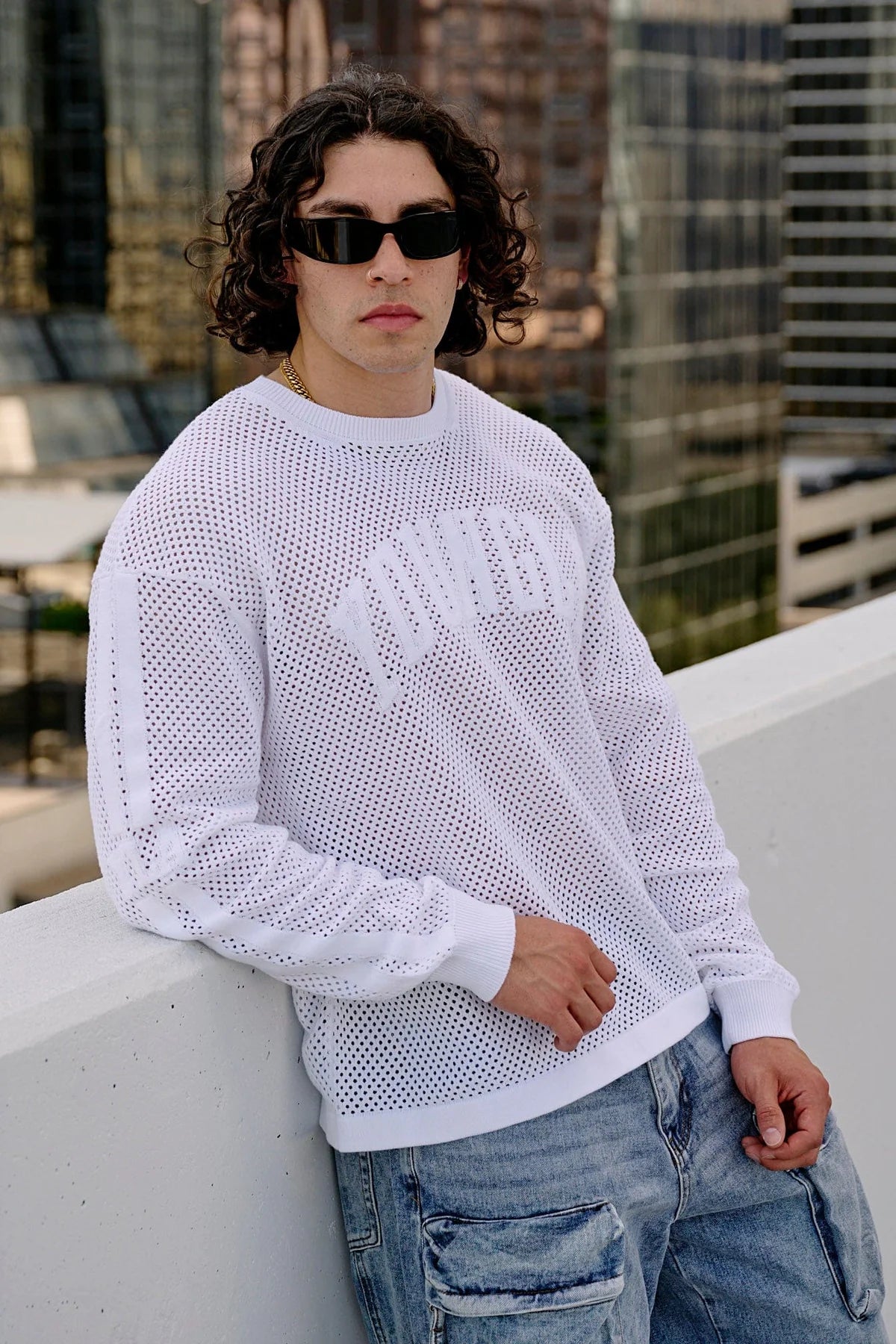 YoungLA 99 Knit Longsleeves white