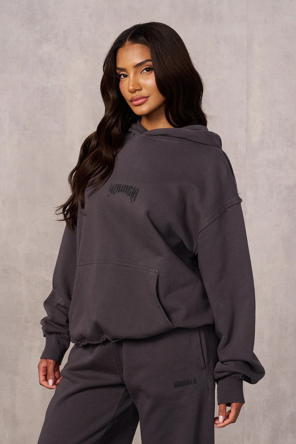 YoungLA Rebel hoodie charcoal