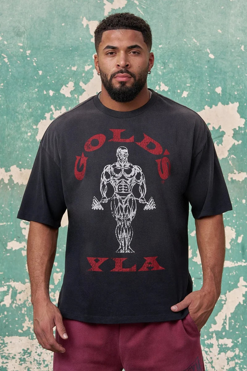 YoungLA Gold's Iron Legacy HUGE Tees Black