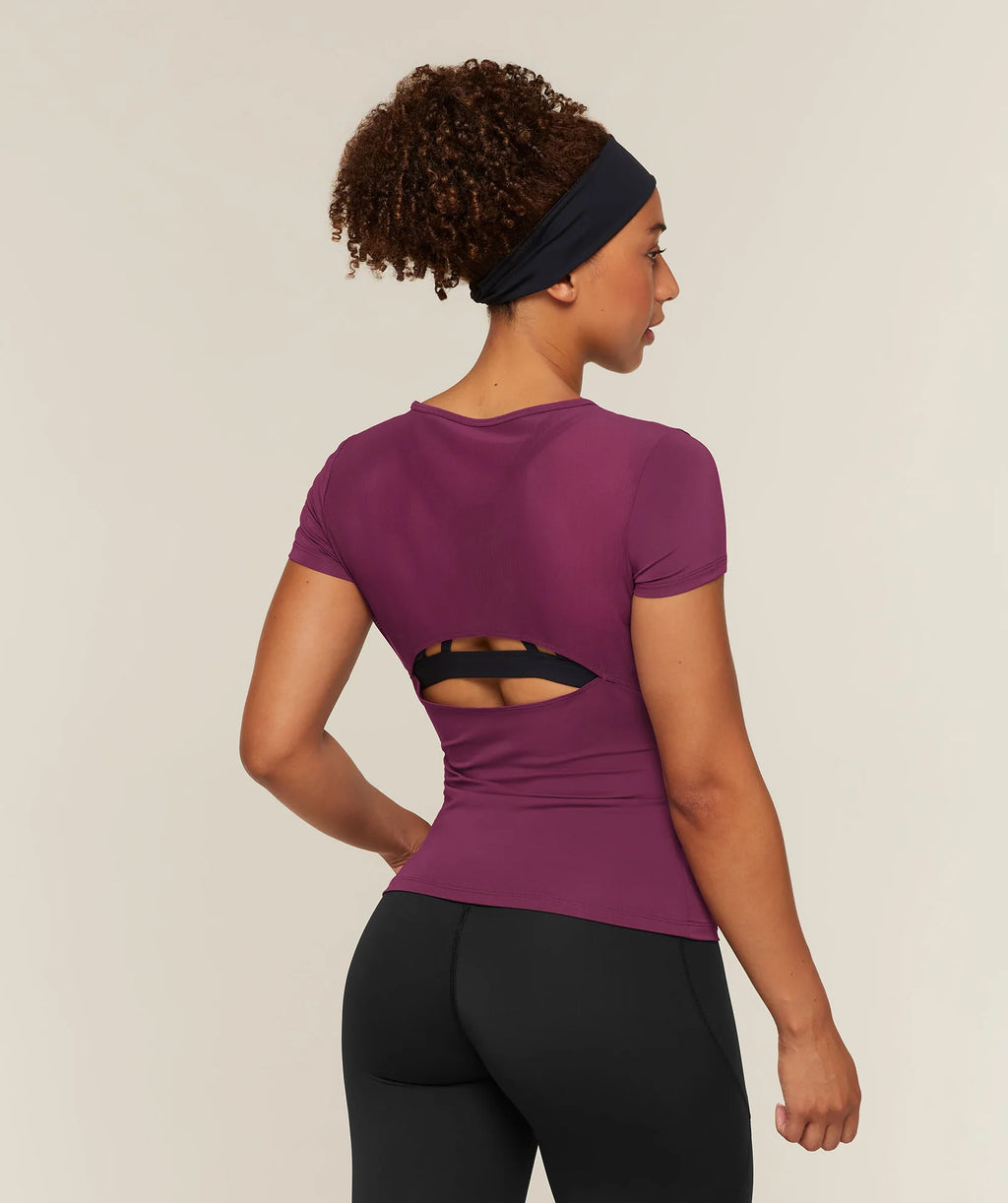 Gymshark Running Back Vent T-Shirt Strength Pink