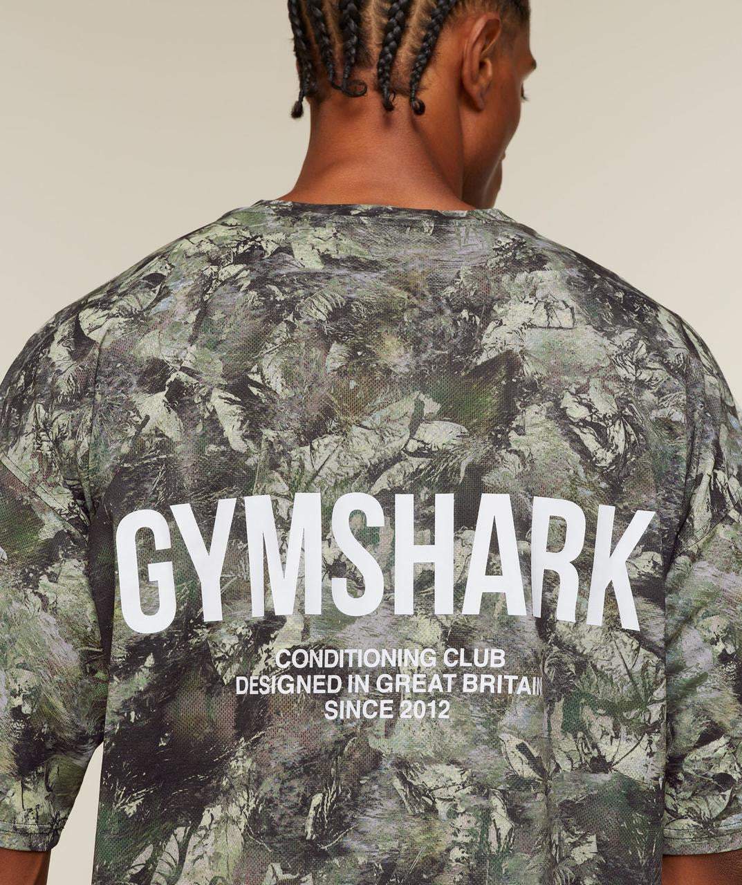 Gymshark Conditioning Club Washed T-Shirt Chalk Beige/White Wash