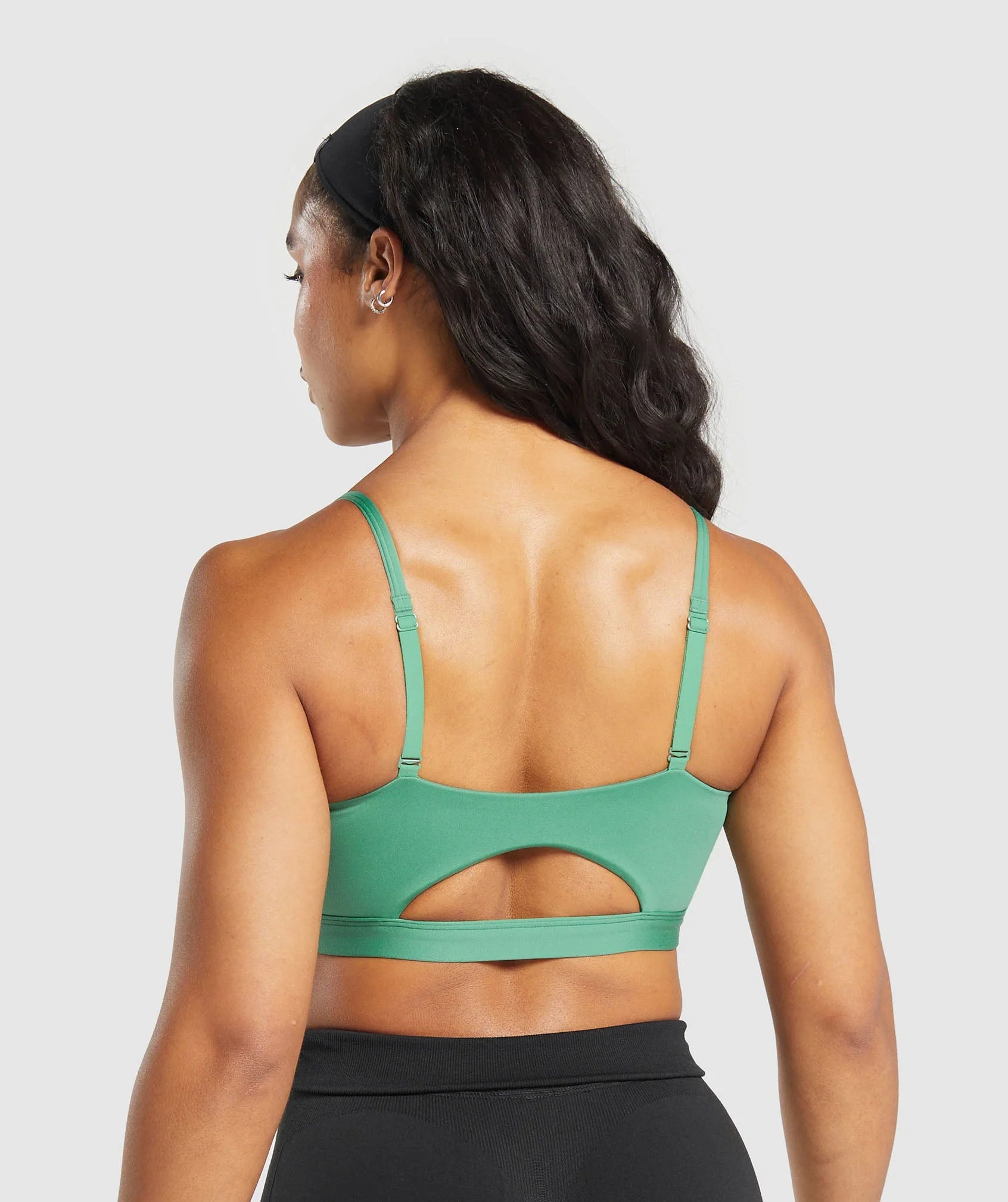 Gymshark Cut Out Bandeau green