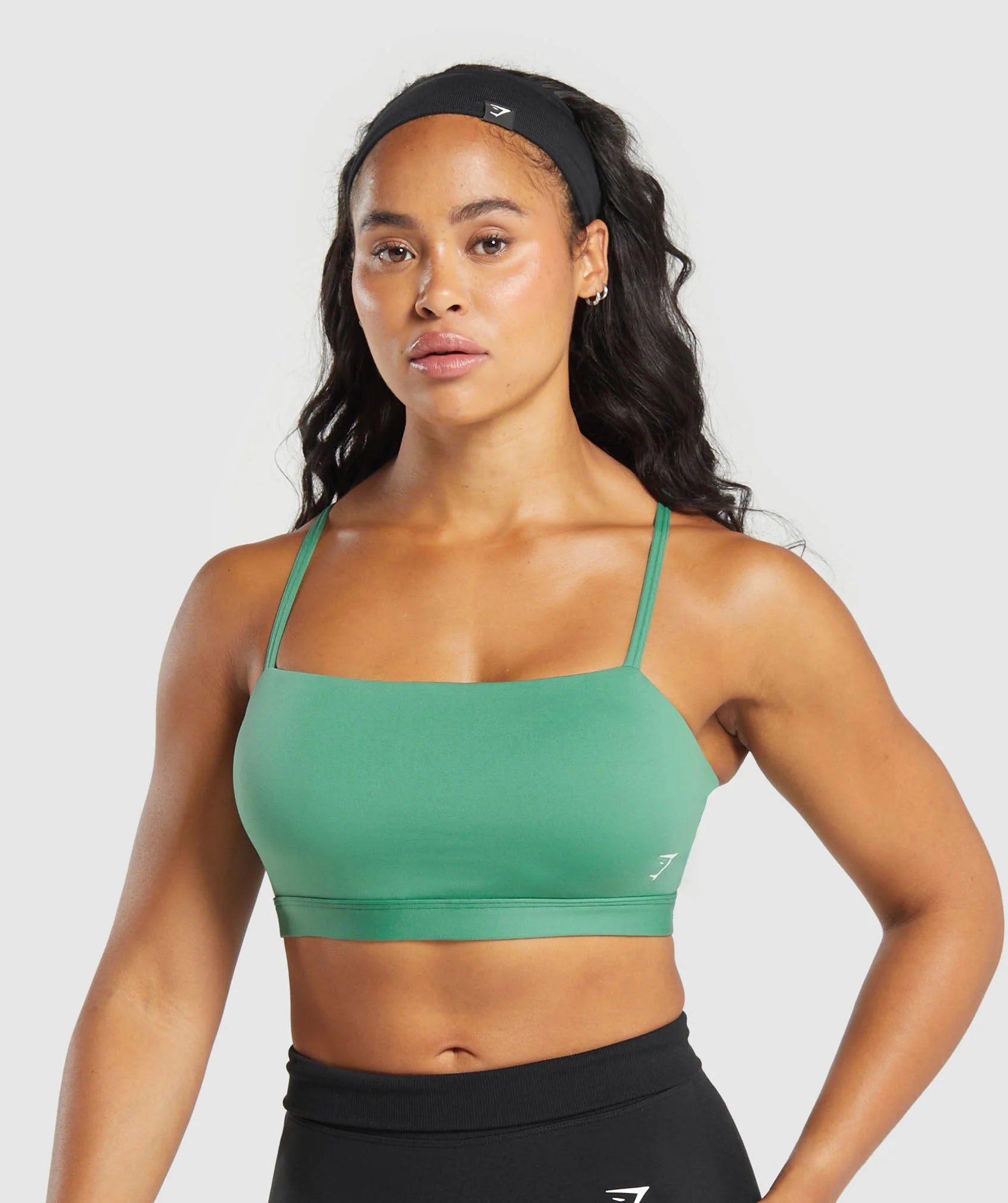 Gymshark Cut Out Bandeau green