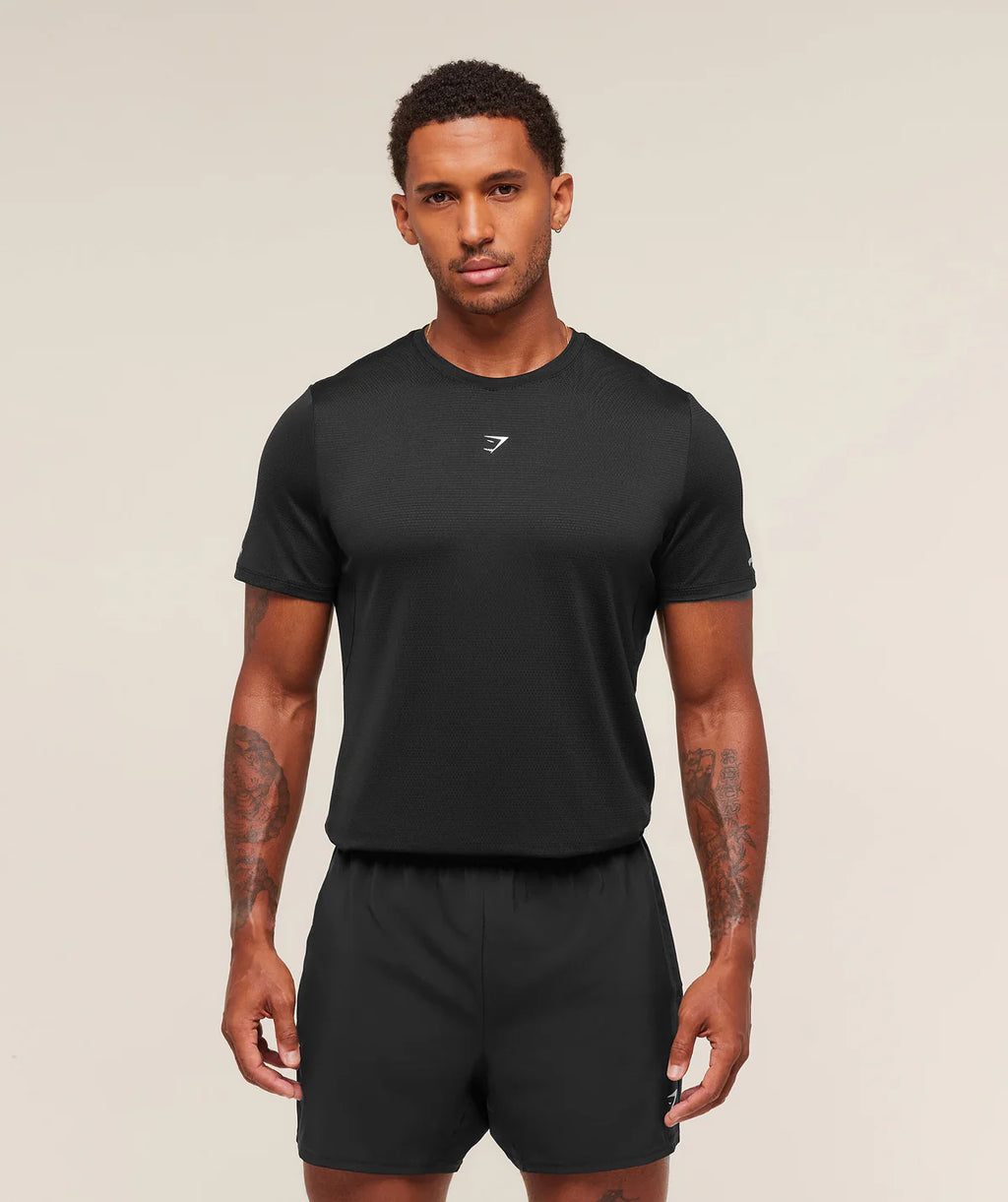 GymShark RUNNING T-SHIRT Black