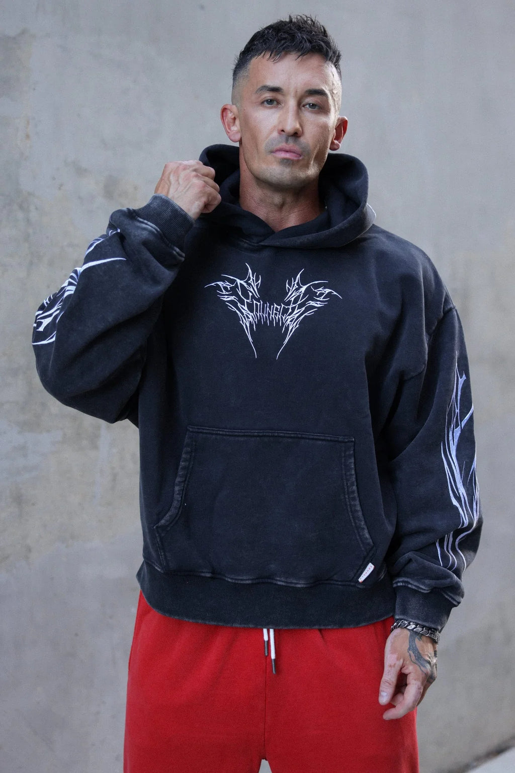 Vengeance Pullover Black Wash/White Wash