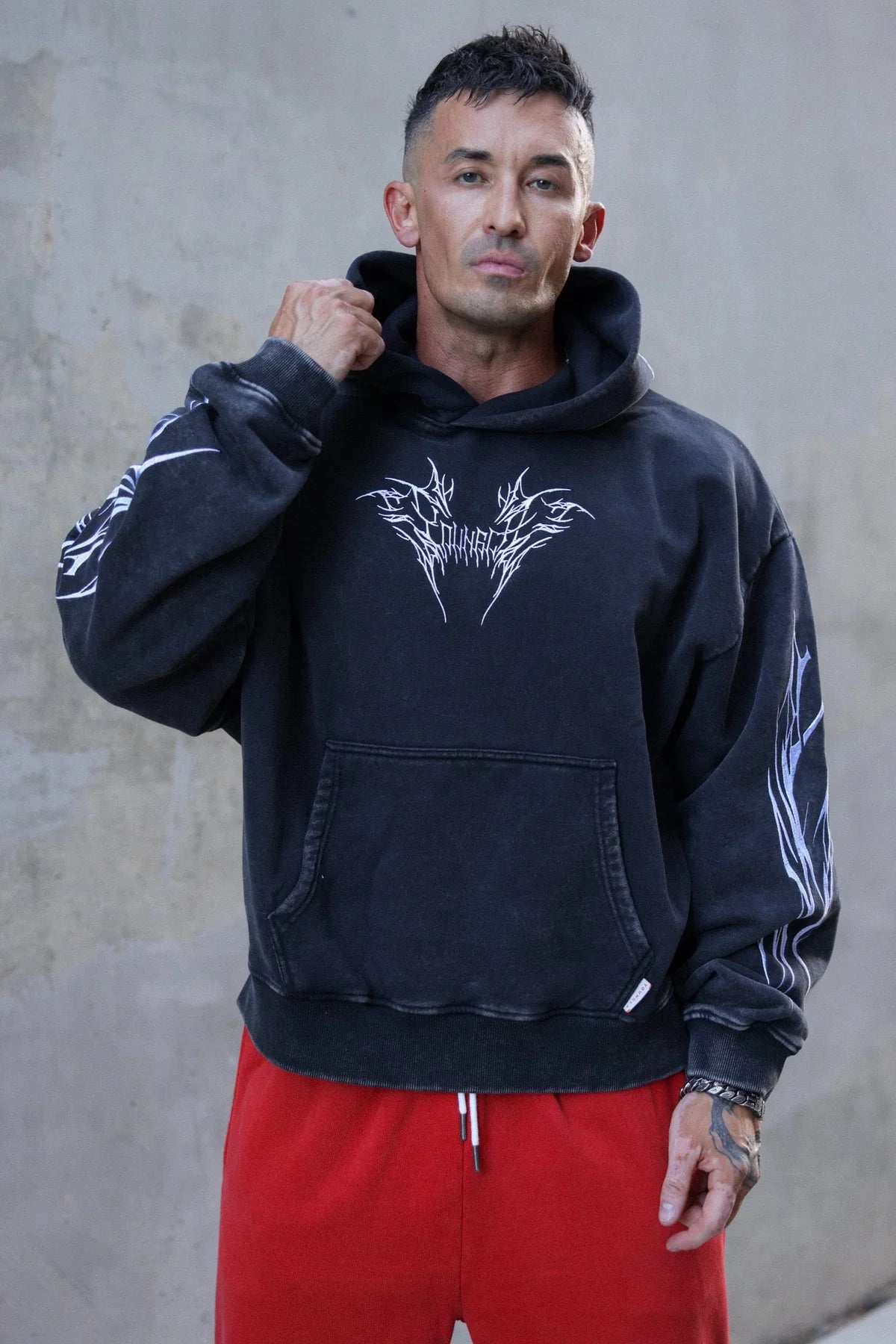 Vengeance Pullover Black Wash/White Wash