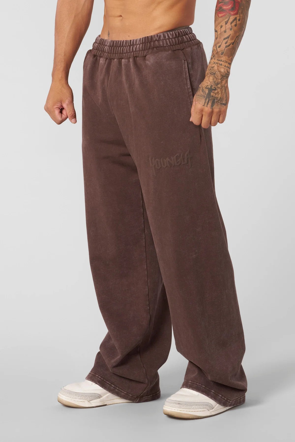 Young LA The Midnight Collection Joggers Brown Wash