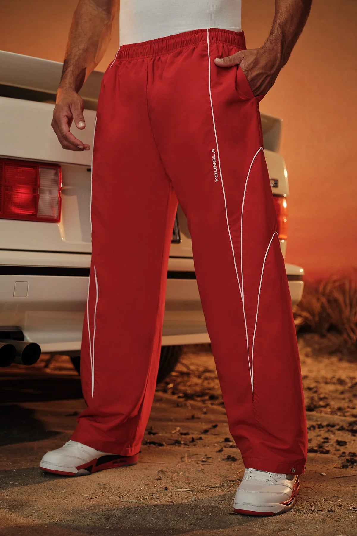 Young LA Arc Sports Pants Red
