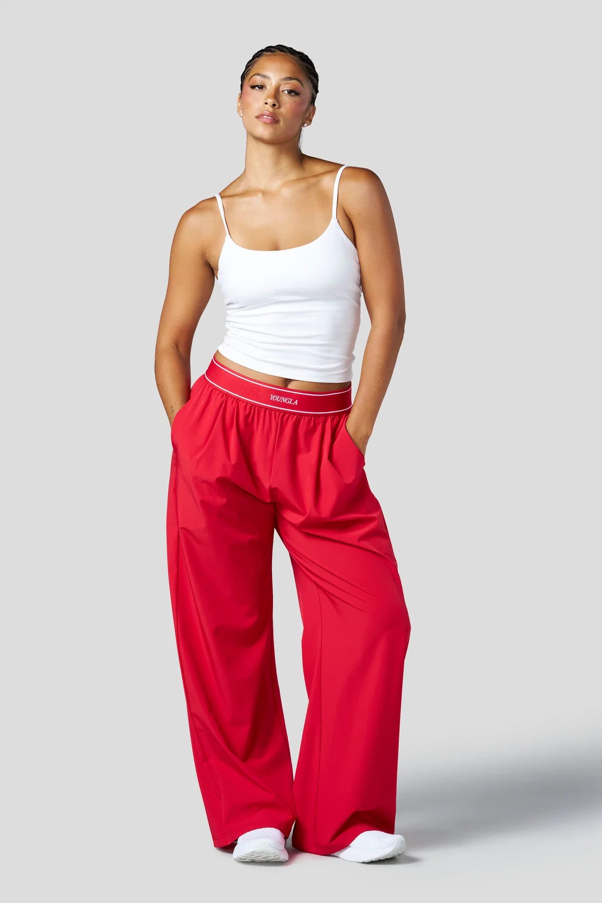 YoungLA Track Trouser Red