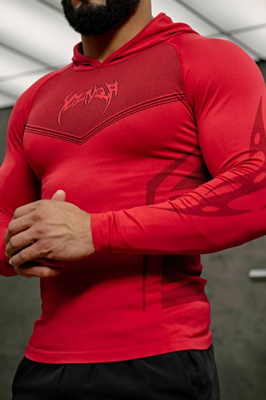 YoungLA Warrior Compression Hoodies Red
