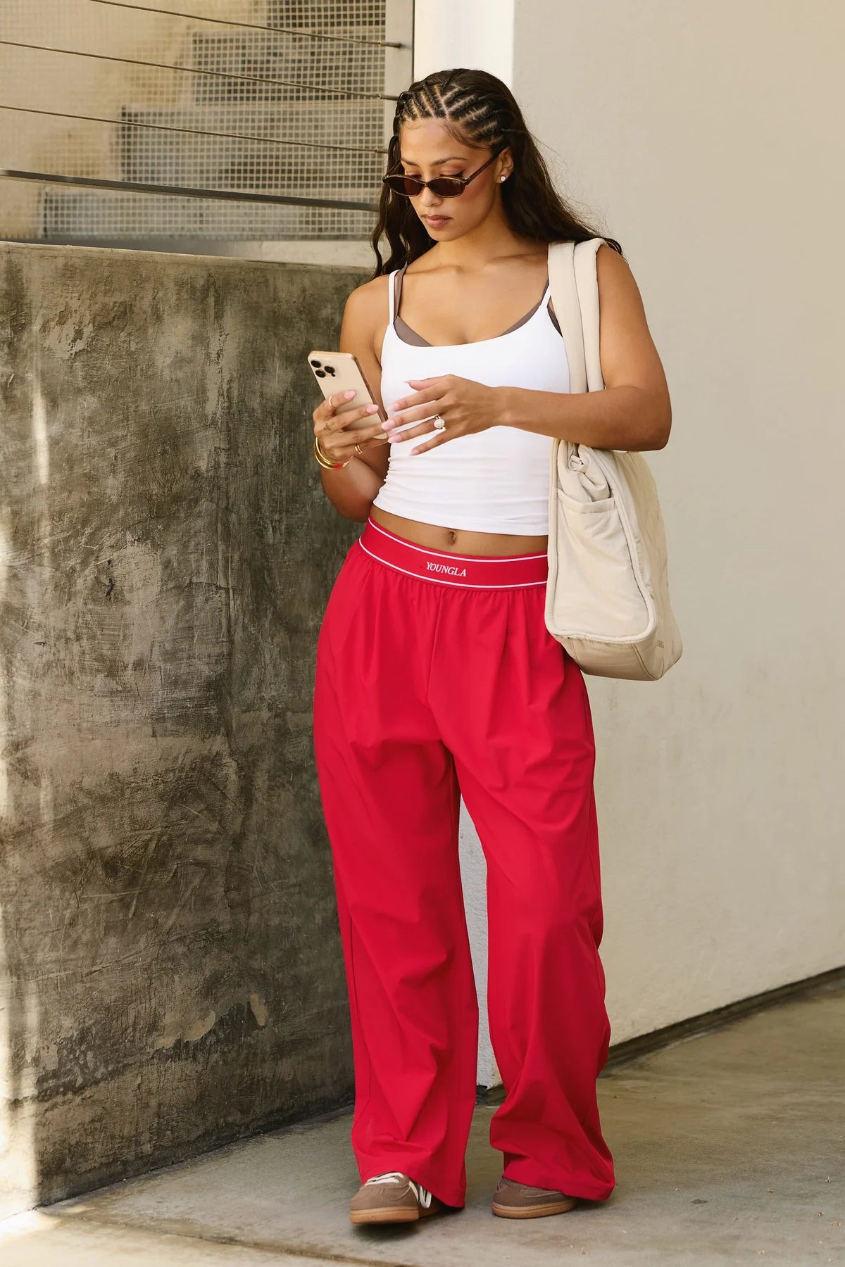 YoungLA Track Trouser Red