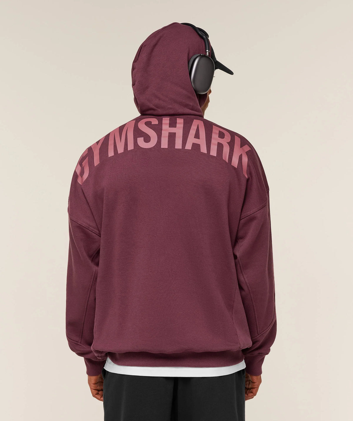 Gymshark Power Oversized Hoodie Impact Burgundy