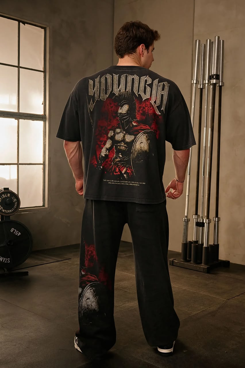 YLA x Axel - Spartan Tees Black/Red