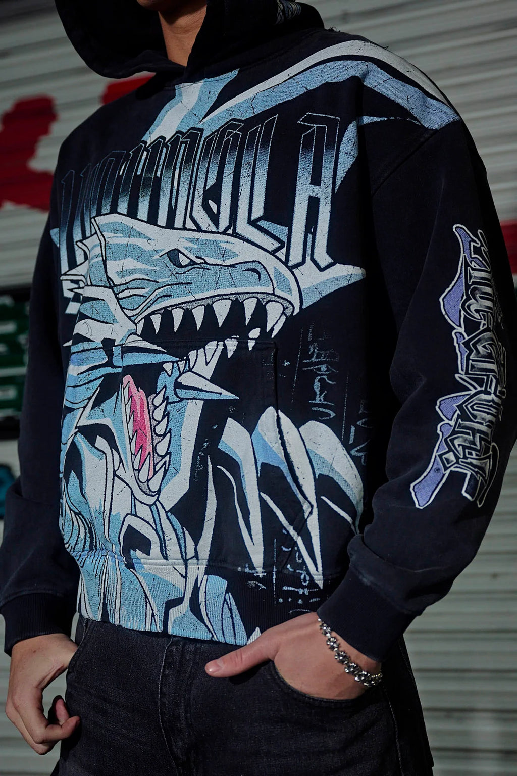 Young LA Yu-Gi-Oh! Hoodie “Kaiba”s Blue Eyes”