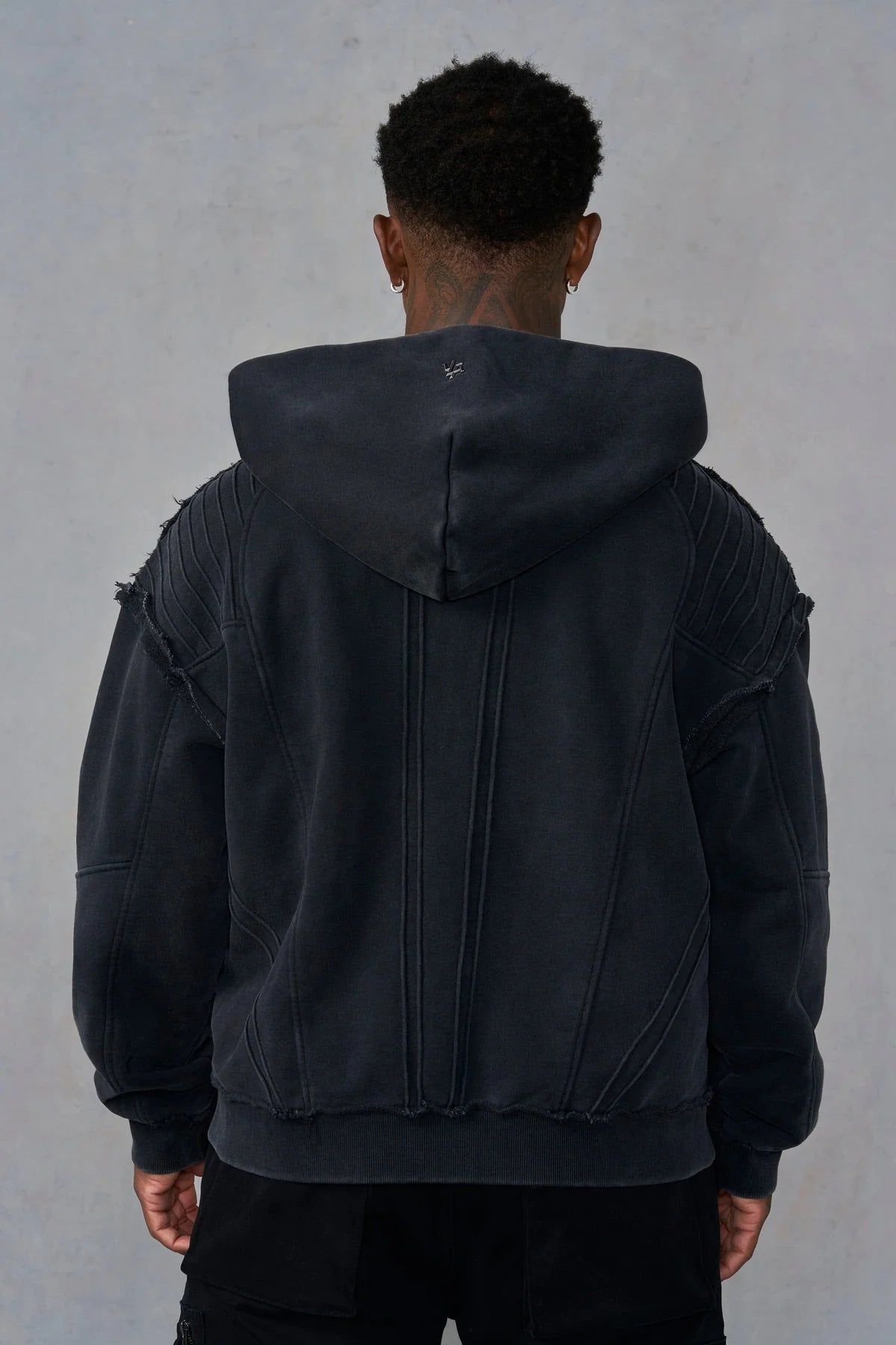 Young La Batman Armored Zip-Up Black Wash
