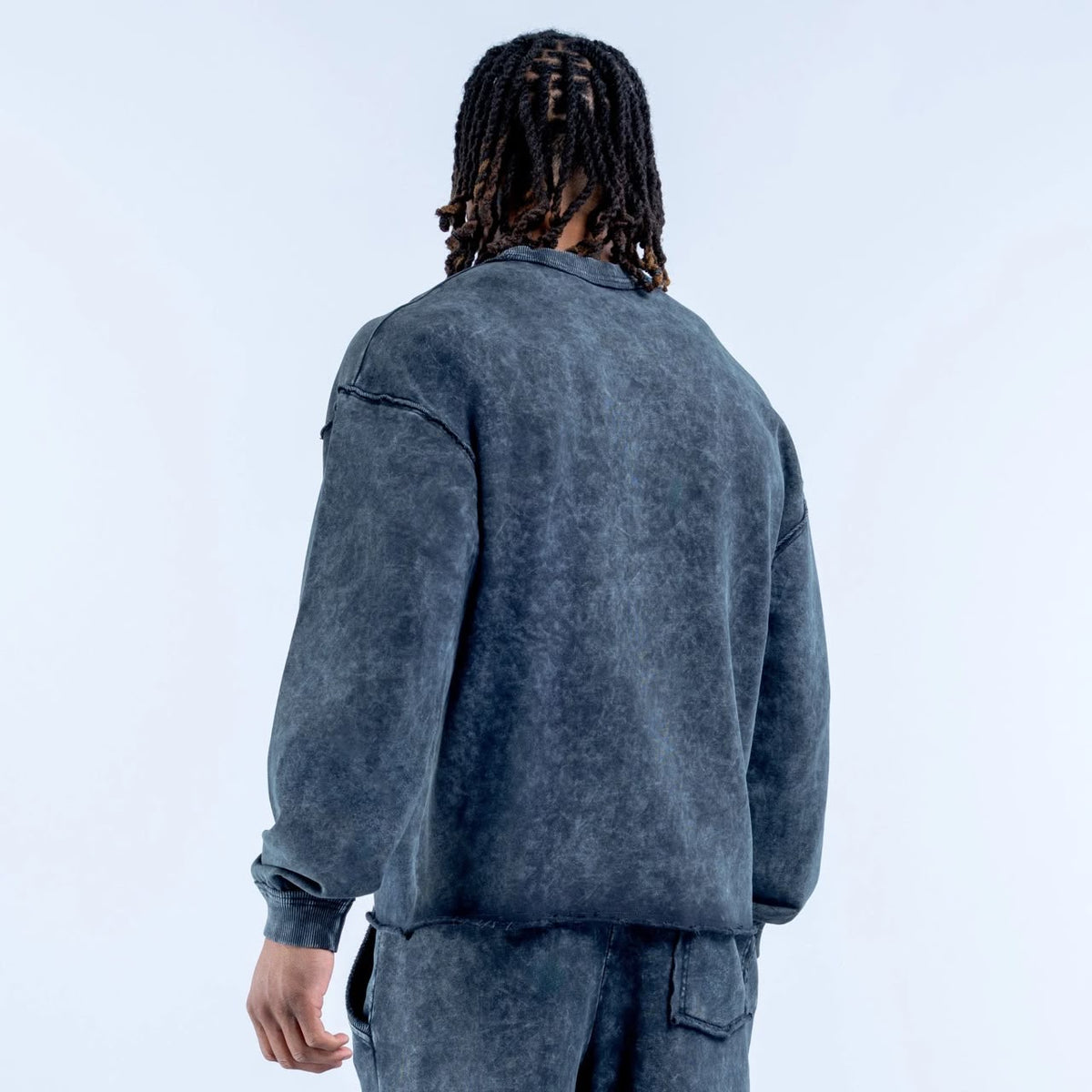 DFYNE Recharge Washed Sweatshirt Blue Wash