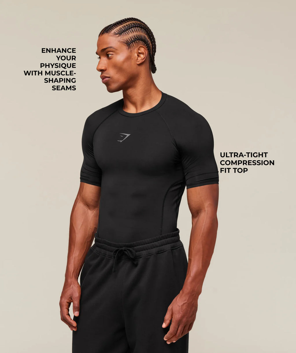 GymShark ELEMENT BASELAYER T-SHIRT Black