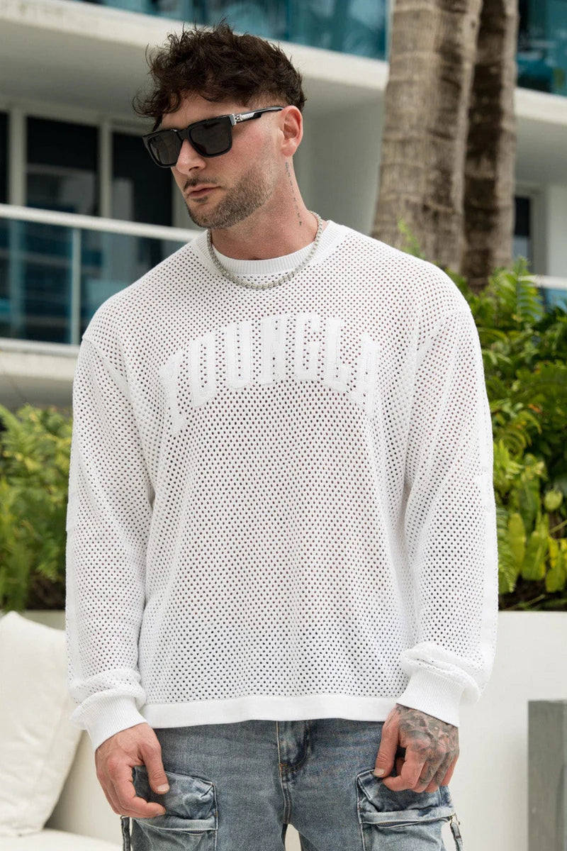 YoungLA 99 Knit Longsleeves white