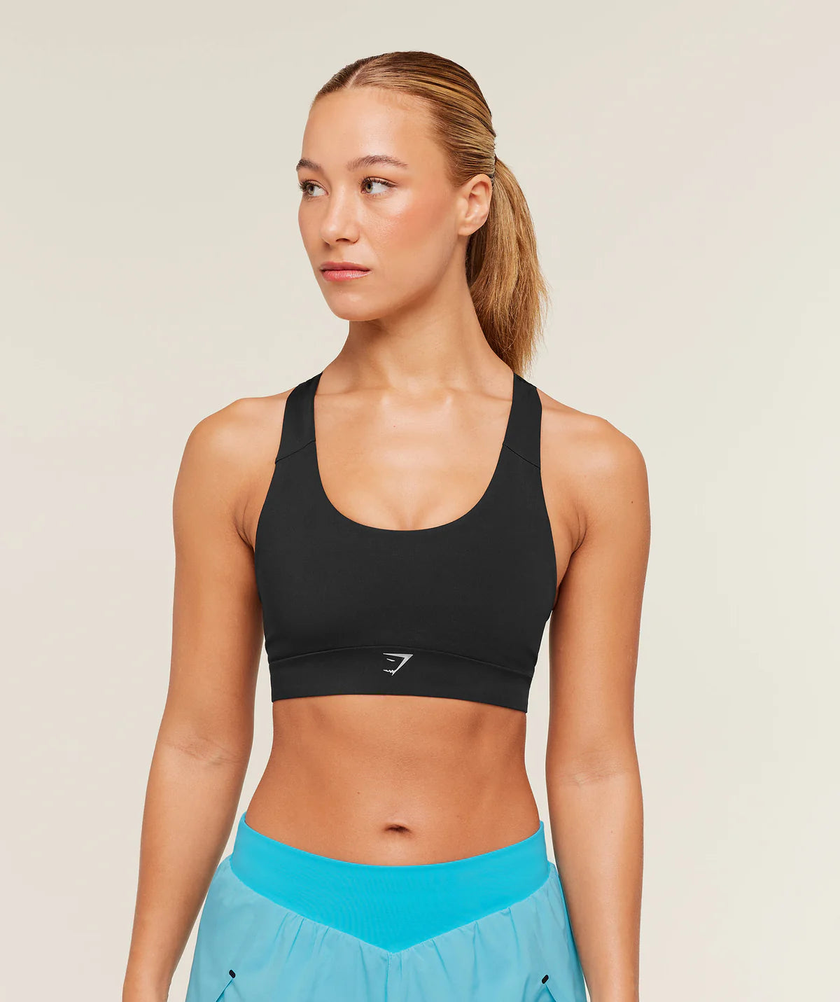 Gymshark Medium Support Running Sports Bra GS Black