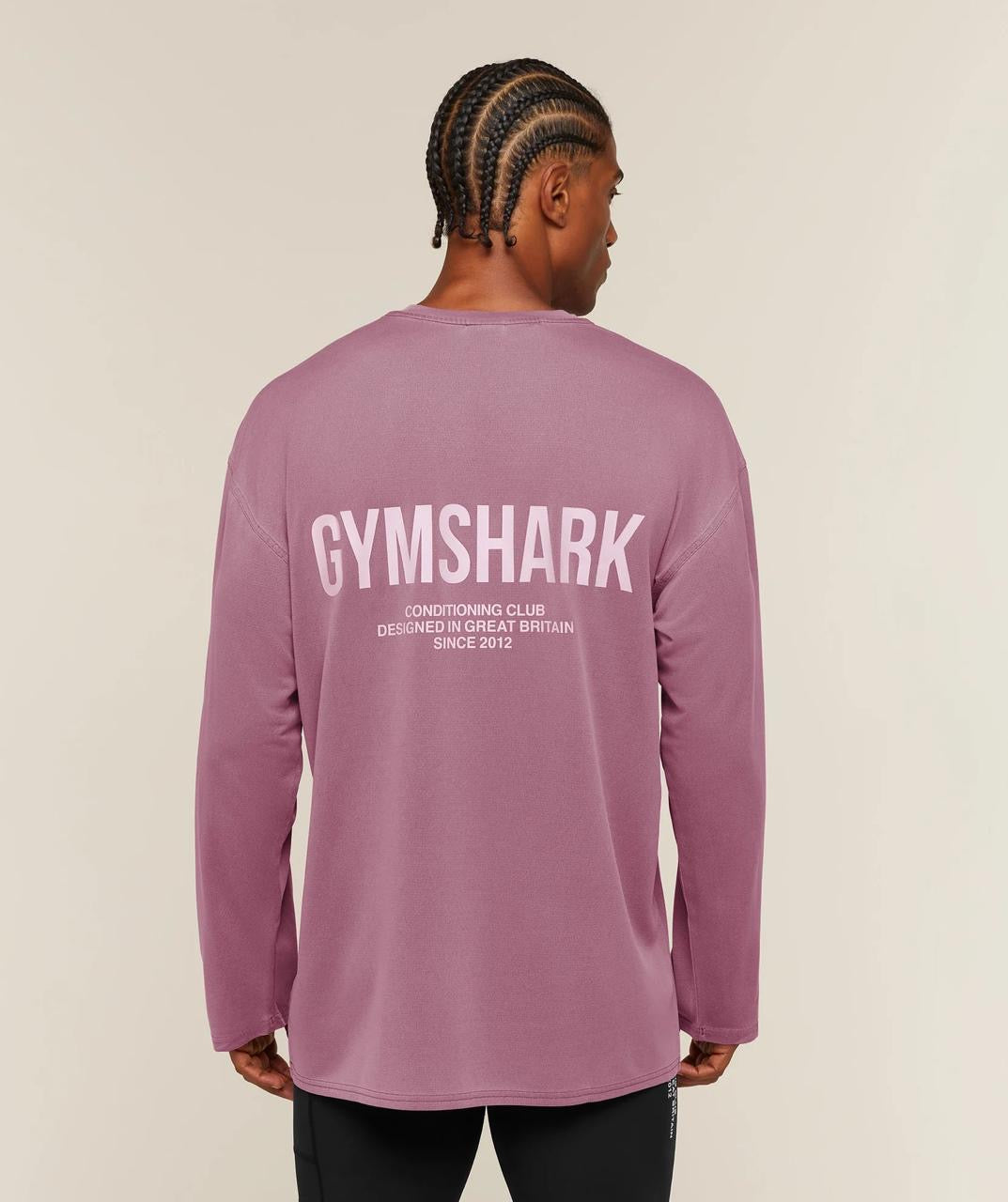 Gymshark Conditioning Club Washed Long Sleeve T-Shirt Strength Pink