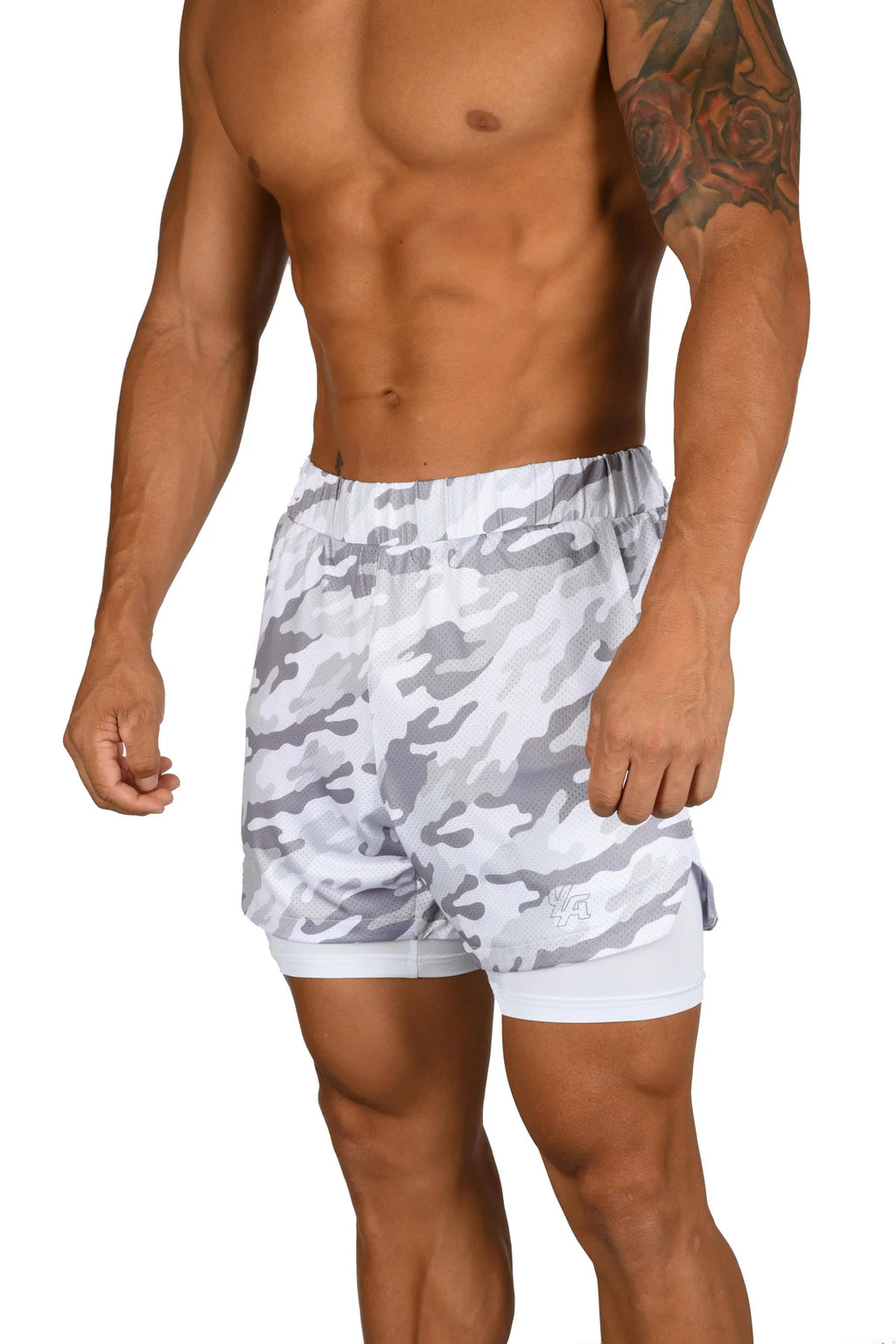 Young LA Compression Shorts 2.0 White Camo/White